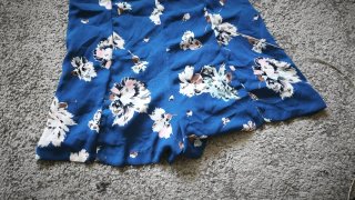 Mono floral azul Zara