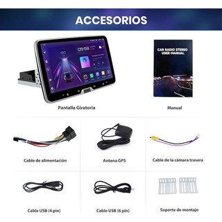 Radio coche 1DIN Android 13 10 pulg NUEVO