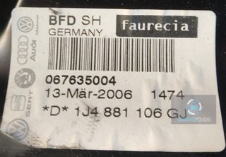 ASIENTO DELANTERO DERECHO Seat Leon (1M1)(11.1999->)