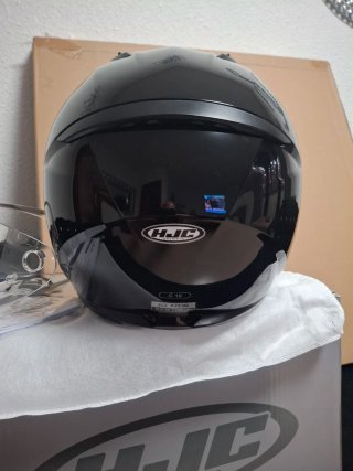 Casco HJC C10 Negro Brillo (Talla M) + 2 viseras