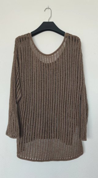 Jersey Massimo Dutti punto marrón Talla S