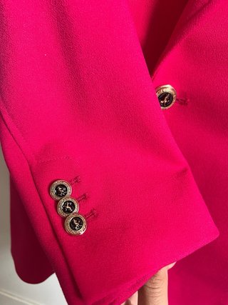 Giacca Blazer Doppiopetto Zara Magenta XL