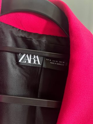 Giacca Blazer Doppiopetto Zara Magenta XL