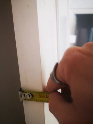 Puerta madera blanca con medidas