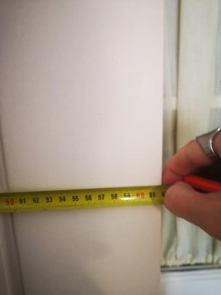 Puerta madera blanca con medidas