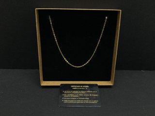 E740124-48 CADENA ORO 18K 22CM