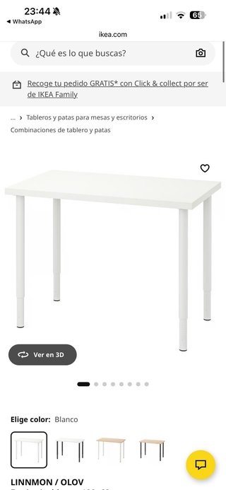 Mesa escritorio Ikea blanca