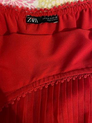 Vestido plisado rojo