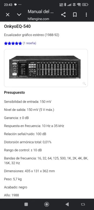 Ecualizador Onkyo Integra EQ-540  MADE IN JAPAN
