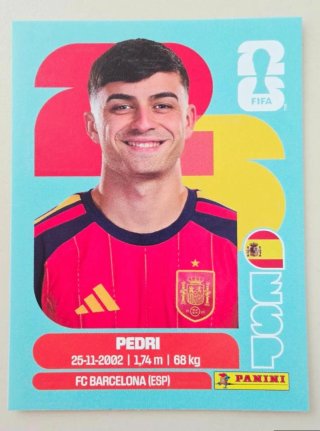 Pedri - Tarjeta Panini Mundial 2026