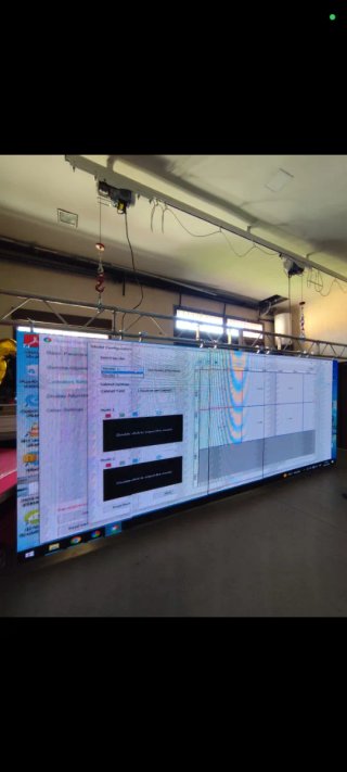 Pantalla LED P5.  Medidas 5*3 m.