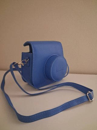 Funda azul para cámara Instax