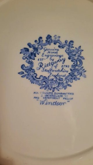 Piatto da portata Ridgway Staffordshire England