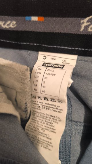 Pantalón de montar Fouganza gris Talla S