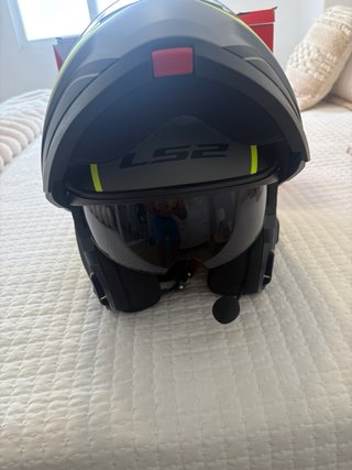 Casco Moto LS2 Modular Negro/Amarillo