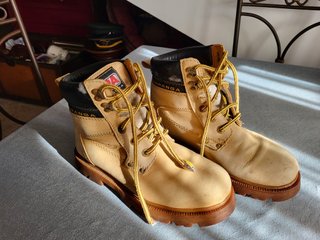 Botas Estilo Montanha Bege/Castanho