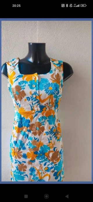 Vestido vintage floral H. Rubin Paris