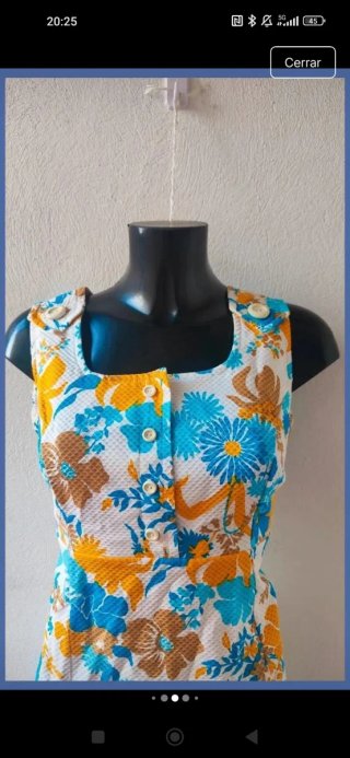 Vestido vintage floral H. Rubin Paris