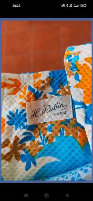 Vestido vintage floral H. Rubin Paris