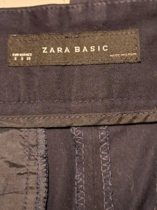 Zara Shorts Blu Cotone Tg S