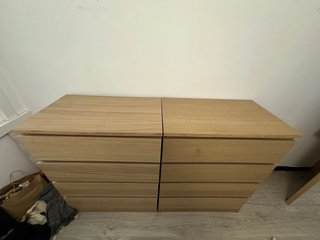 Cómoda MALM 4 cajones madera