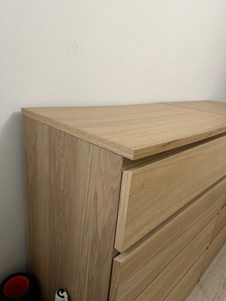 Cómoda MALM 4 cajones madera