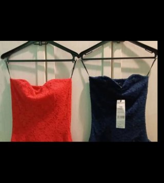 Vestidos Morgan disfraz Talla XS (azul) y S (rojo