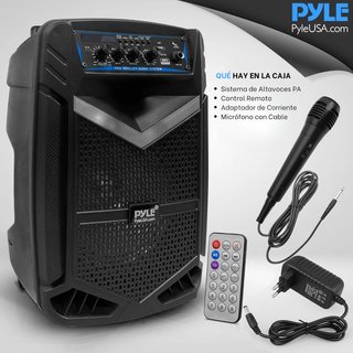 Pyle altavoz portátil Bluetooth 400W karaoke