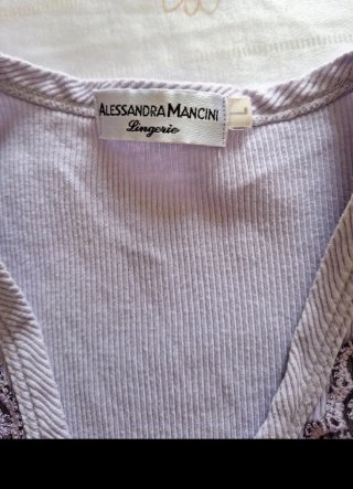 Pigiama estivo lilla in cotone