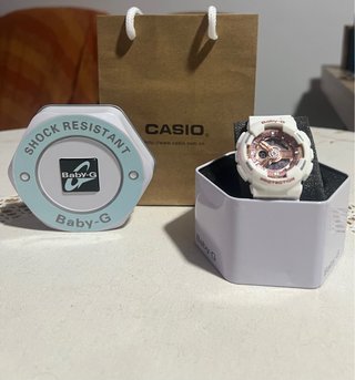 Reloj Casio Baby-G Blanco y Rosa