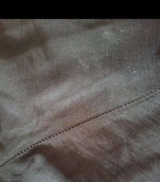 Pantaloni neri gamba ampia misto cotone