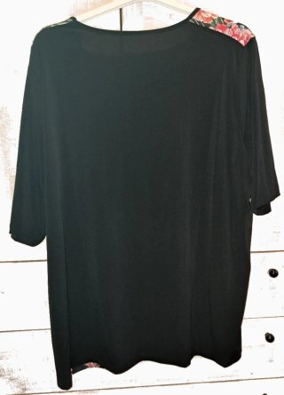 Completo Donna Valtusi Nero con Fiori
