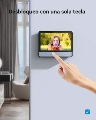 TMEZON videoportero 4 hilos con cámara