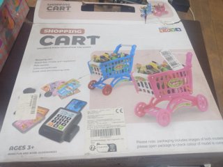 Carrito de supermercado infantil con accesorios