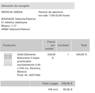 Balconera 218 x 140