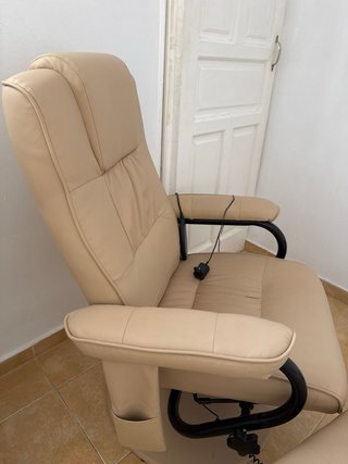 Sillón Relax HOMCOM Beige con Reposapiés