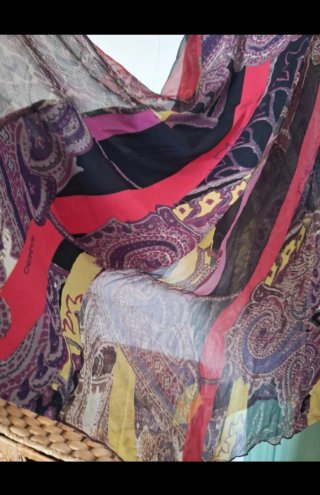 Gonna voile leggera fantasia
