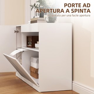 Aparador Moderno Bajo con Puertas Amortiguadas y A