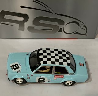 Scalextric Revoslot Datsun 510 Gulf bull enger