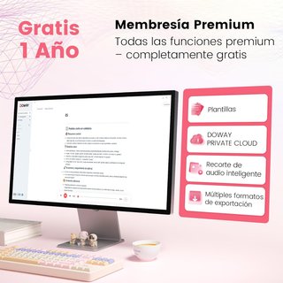 Grabadora de voz NEWYES IA 64GB rosa