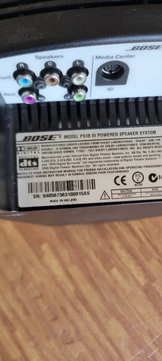 SUBWOOFER BOSE LIFESTYLE AV 18