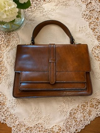 Bolso Clásico Piel Marron