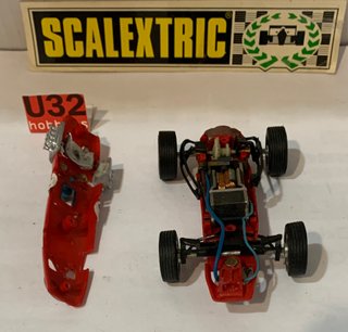 Scalextric Exin BRM f1 rojo hecho en mexico