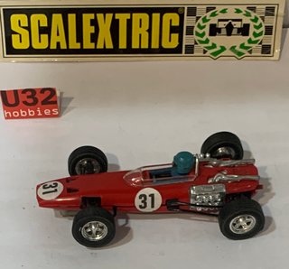 Scalextric Exin BRM f1 rojo hecho en mexico