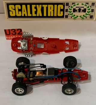 Scalextric Exin BRM f1 rojo hecho en mexico