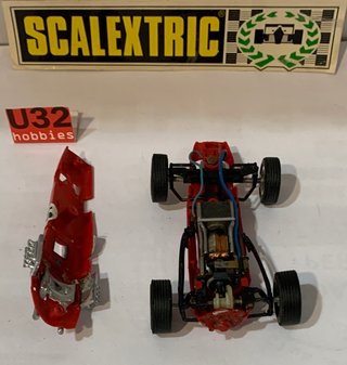 Scalextric Exin BRM f1 rojo hecho en mexico