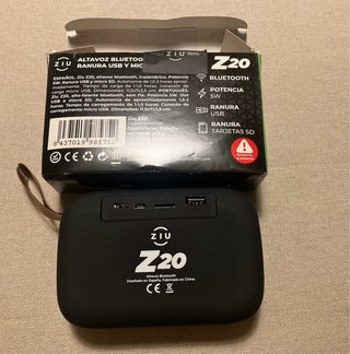 Altavoz nuevo Bluetooth Ziu Z20 USB/Micro SD