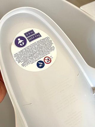Bañera bebé LUMA con adaptador