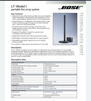 Bose L1 mod1 + 2 B1