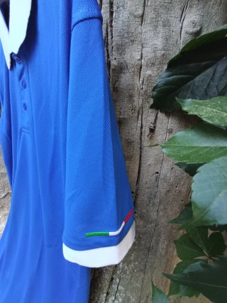 Polo ROLY azul y blanco talla L